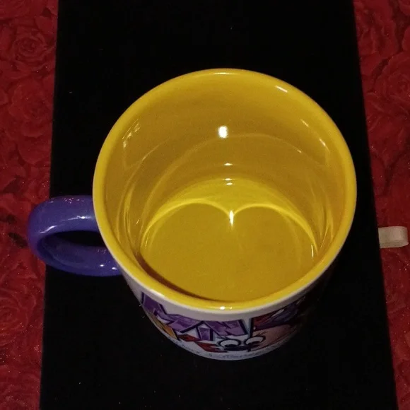 Disney Minnie Mouse Mug - Purple and Yellow Interior - Picture 5 of 5
